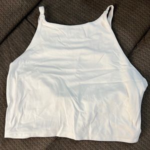 White halter top with built in bra